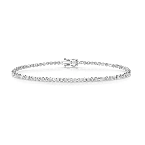 Diamond Bracelet White Gold in UK 0.36ct